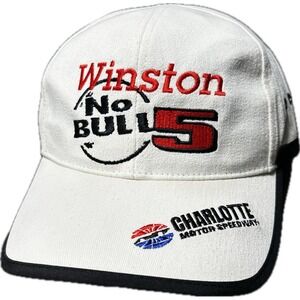 Chase‎ Authentics Hat Winston No Bull 5 Mens White NASCAR 50th Anniversary 1998